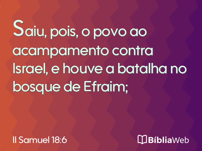 II Samuel 18:6 em imagem para compartilhar