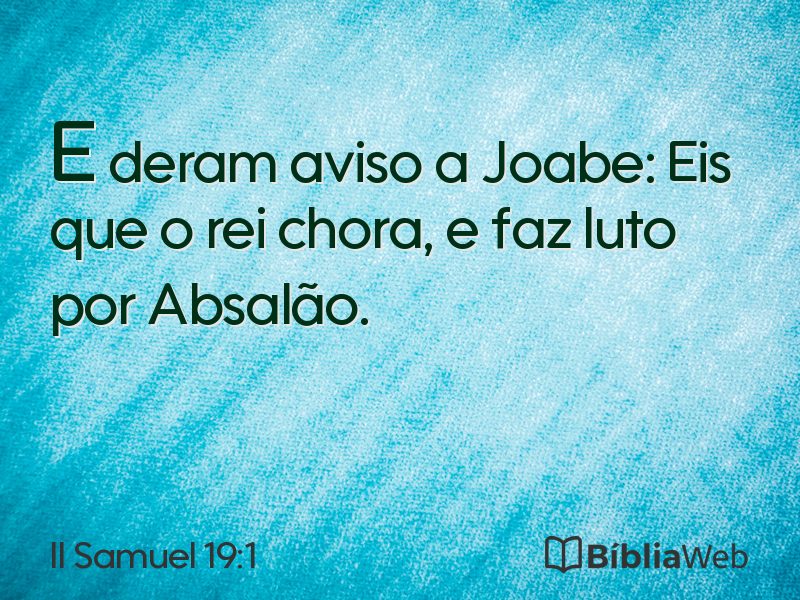 II Samuel 19:1 em imagem para compartilhar