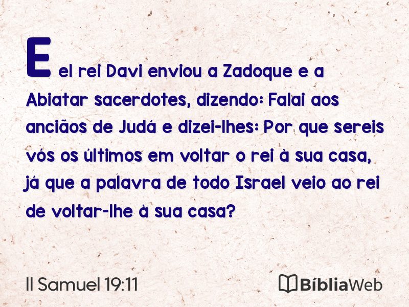 II Samuel 19:11 em imagem para compartilhar