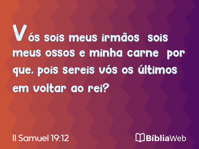 II Samuel 19:12 em imagem para compartilhar