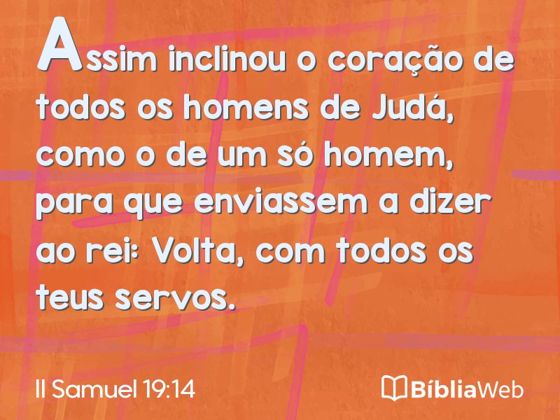 II Samuel 19:14 em imagem para compartilhar
