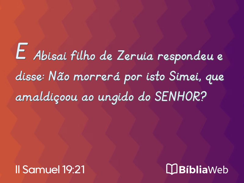 II Samuel 19:21 em imagem para compartilhar