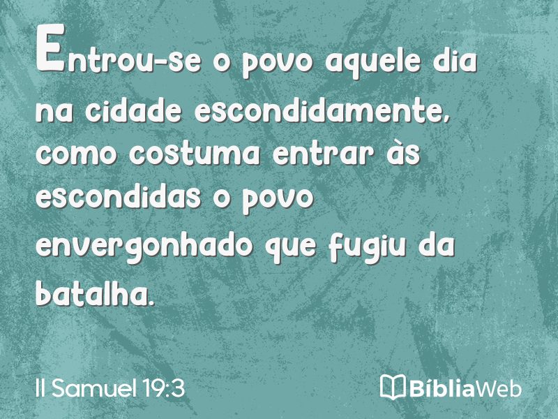 II Samuel 19:3 em imagem para compartilhar