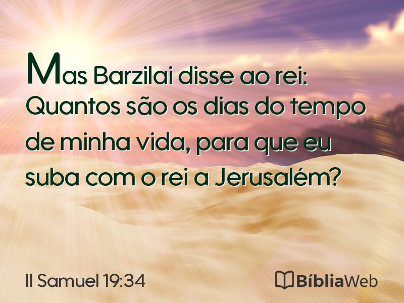 II Samuel 19:34 em imagem para compartilhar
