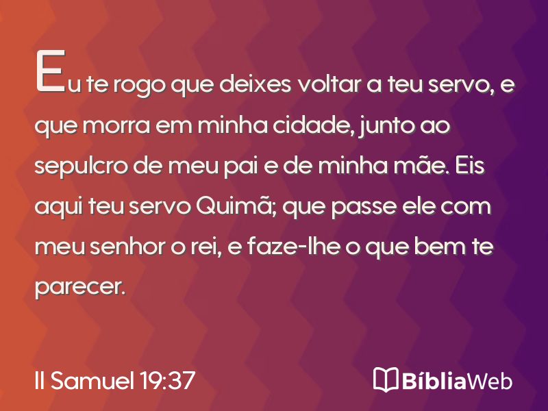 II Samuel 19:37 em imagem para compartilhar