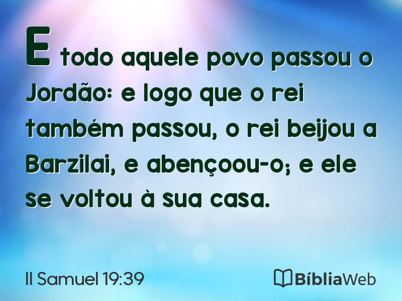 II Samuel 19:39 em imagem para compartilhar