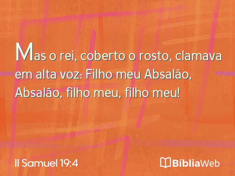 II Samuel 19:4 em imagem para compartilhar