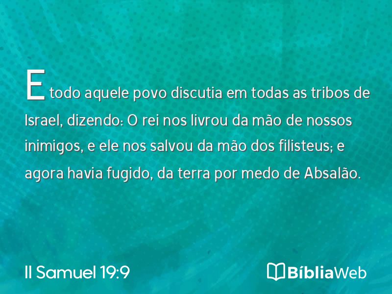 II Samuel 19:9 em imagem para compartilhar