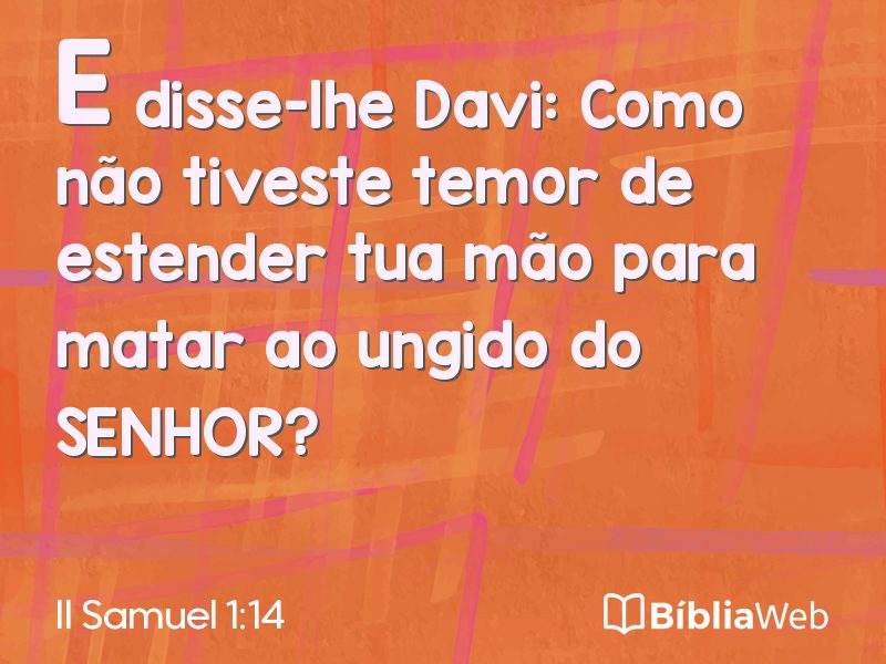 II Samuel 1:14 em imagem para compartilhar