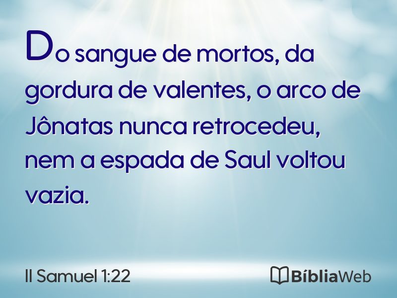 II Samuel 1:22 em imagem para compartilhar