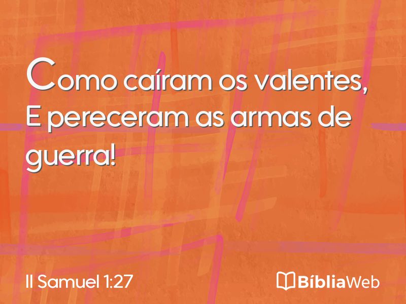 II Samuel 1:27 em imagem para compartilhar