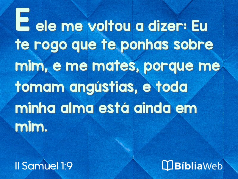 II Samuel 1:9 em imagem para compartilhar