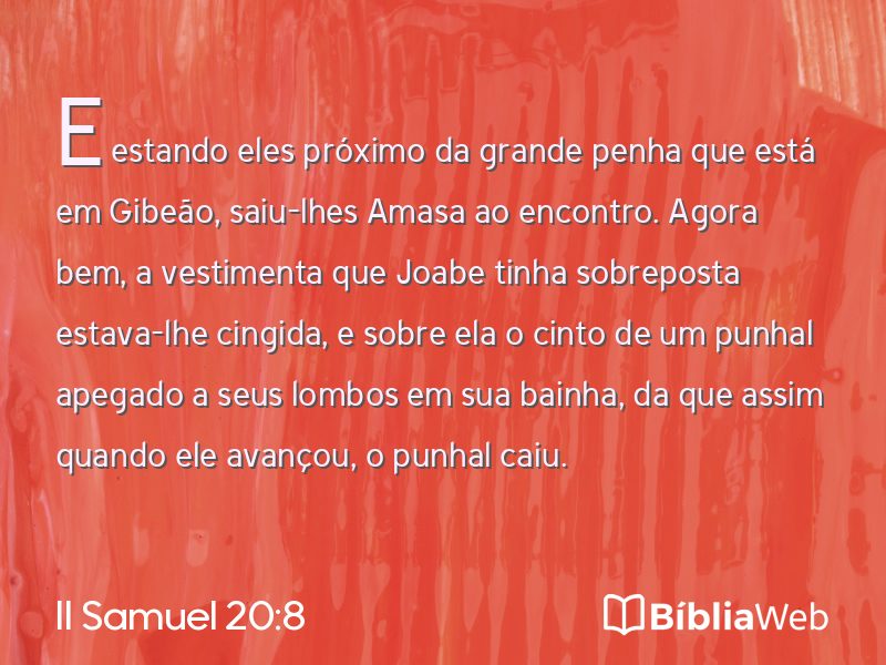 II Samuel 20:8 em imagem para compartilhar