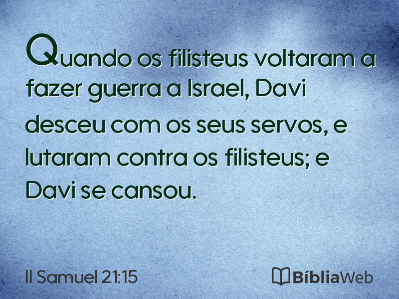 II Samuel 21:15 em imagem para compartilhar