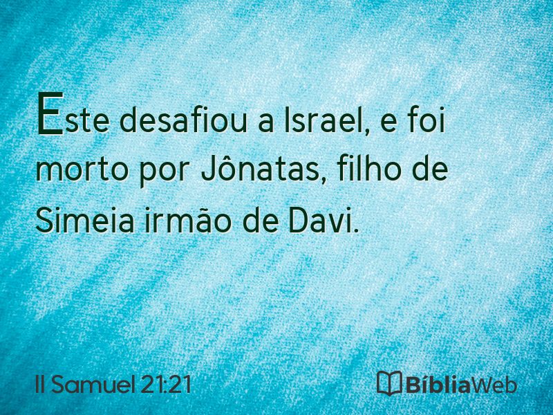 II Samuel 21:21 em imagem para compartilhar