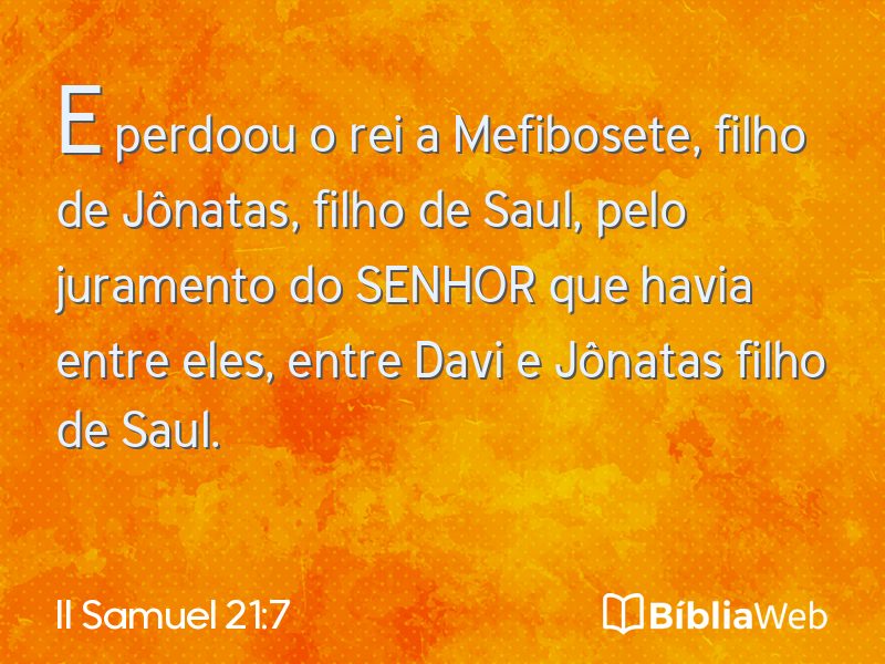 II Samuel 21:7 em imagem para compartilhar