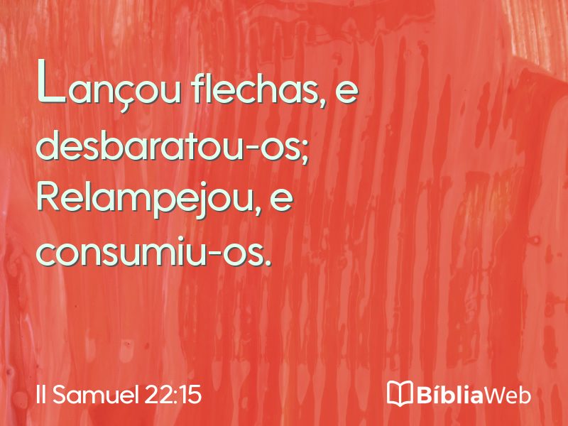 II Samuel 22:15 em imagem para compartilhar