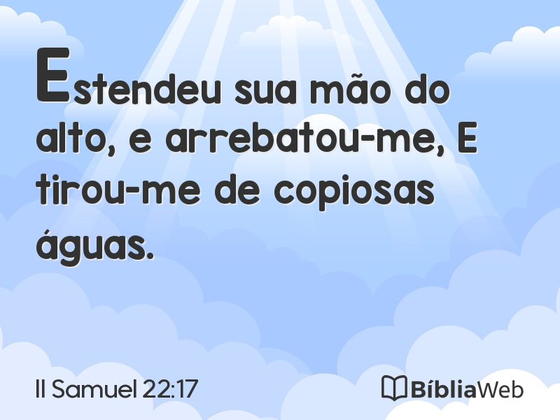 II Samuel 22:17 em imagem para compartilhar