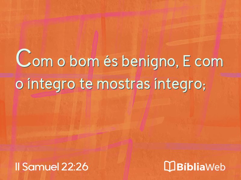 II Samuel 22:26 em imagem para compartilhar