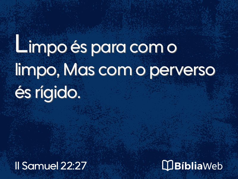 II Samuel 22:27 em imagem para compartilhar