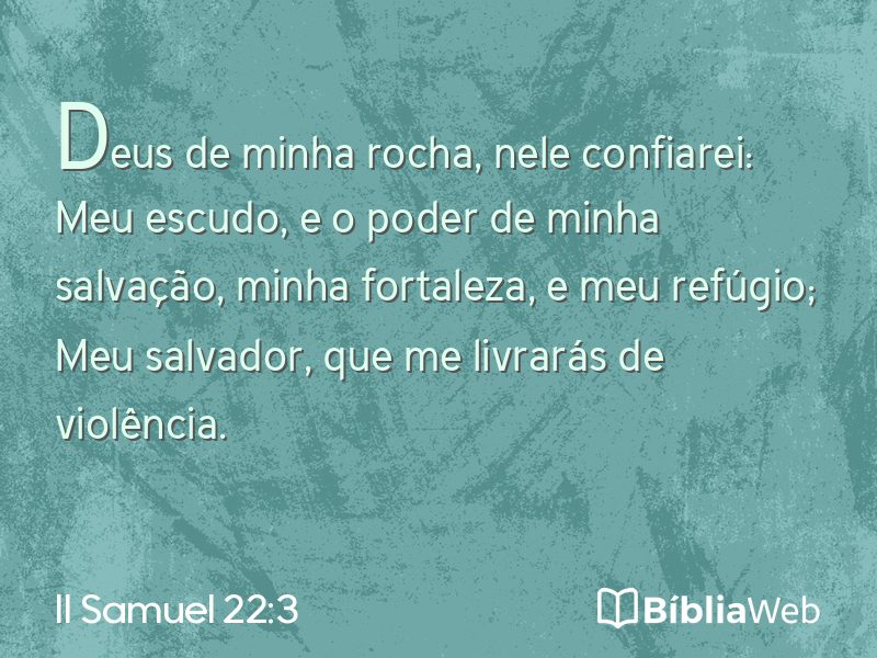 II Samuel 22:3 em imagem para compartilhar