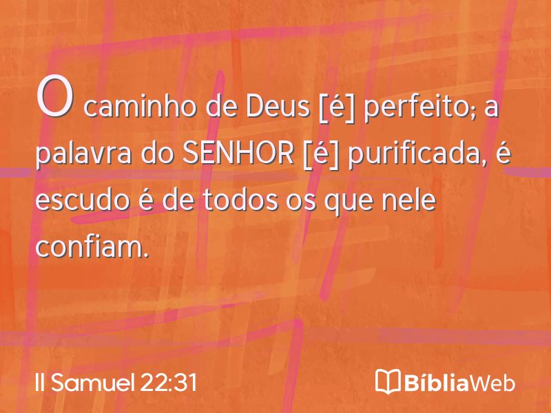 II Samuel 22:31 em imagem para compartilhar