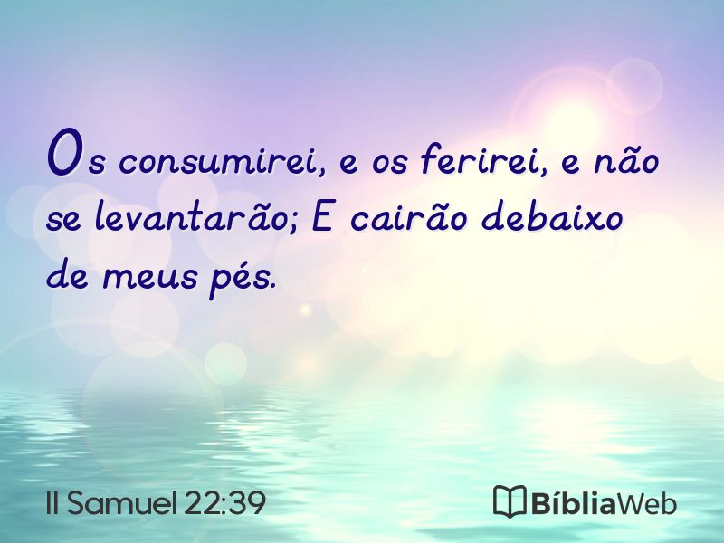 II Samuel 22:39 em imagem para compartilhar