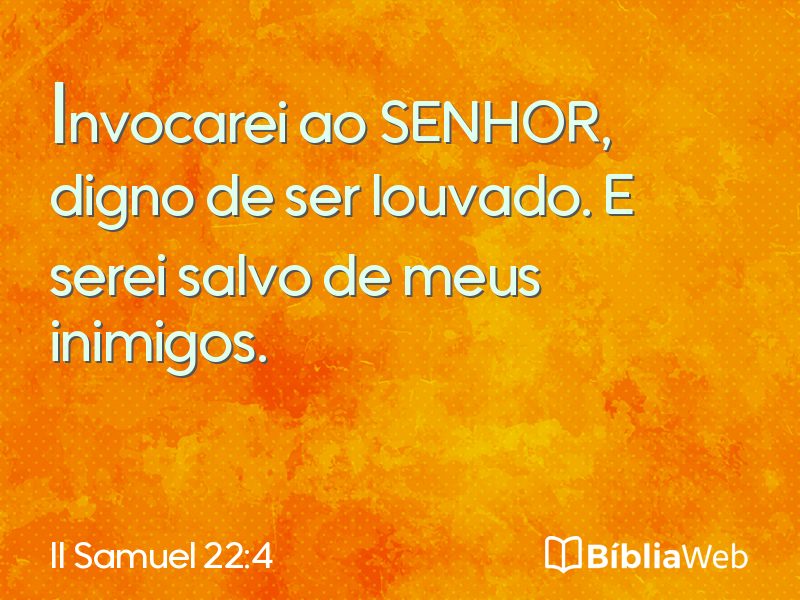 II Samuel 22:4 em imagem para compartilhar