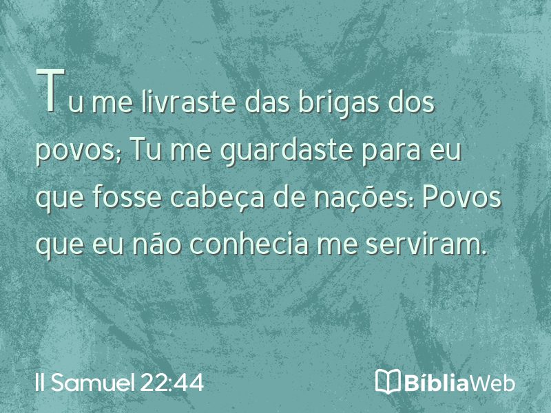 II Samuel 22:44 em imagem para compartilhar