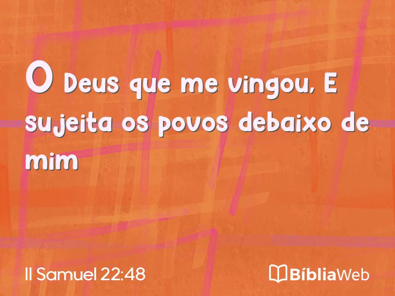 II Samuel 22:48 em imagem para compartilhar