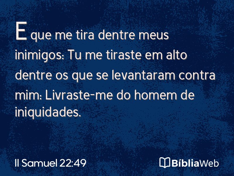 II Samuel 22:49 em imagem para compartilhar