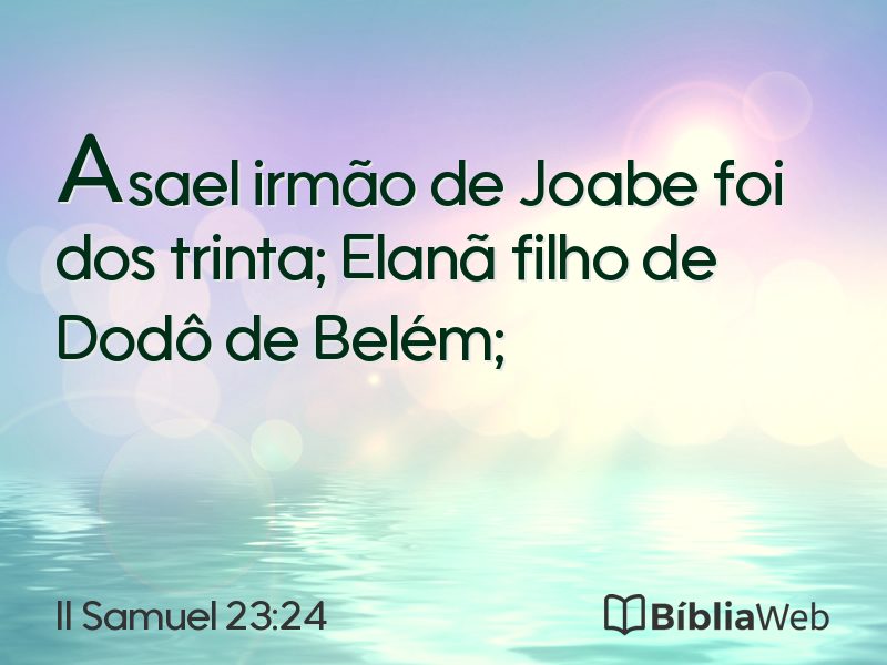 II Samuel 23:24 em imagem para compartilhar