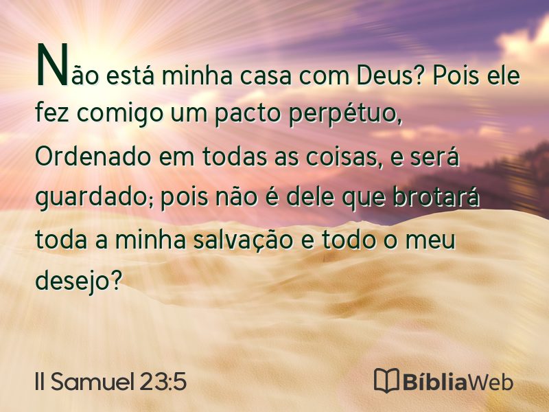 II Samuel 23:5 em imagem para compartilhar