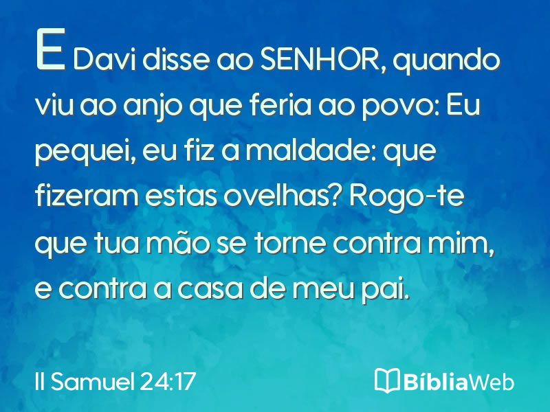 II Samuel 24:17 em imagem para compartilhar
