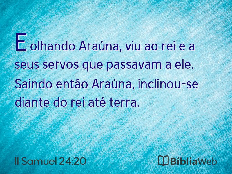 II Samuel 24:20 em imagem para compartilhar