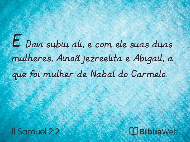 II Samuel 2:2 em imagem para compartilhar
