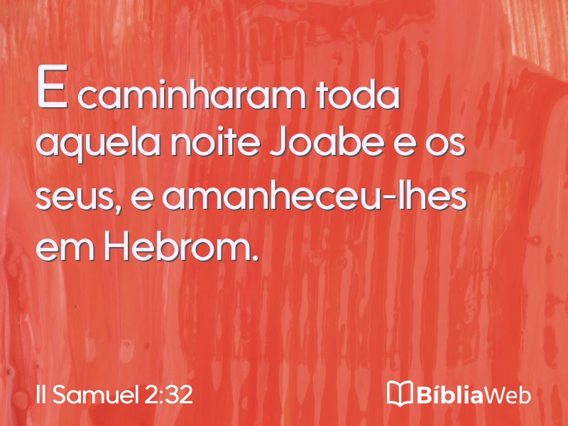 II Samuel 2:32 em imagem para compartilhar