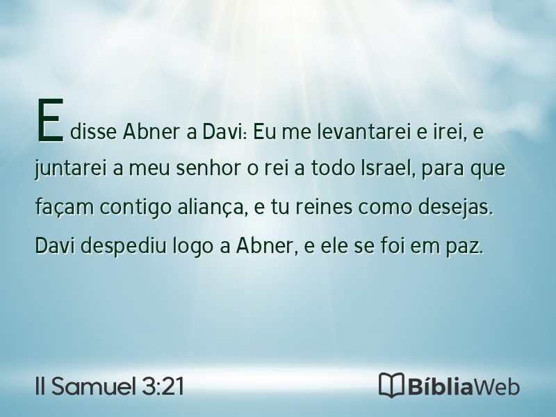 II Samuel 3:21 em imagem para compartilhar