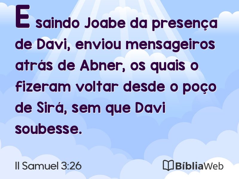 II Samuel 3:26 em imagem para compartilhar