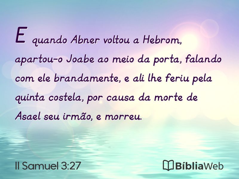 II Samuel 3:27 em imagem para compartilhar