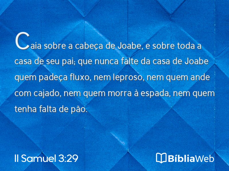 II Samuel 3:29 em imagem para compartilhar
