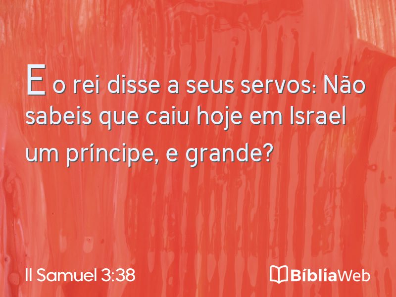 II Samuel 3:38 em imagem para compartilhar