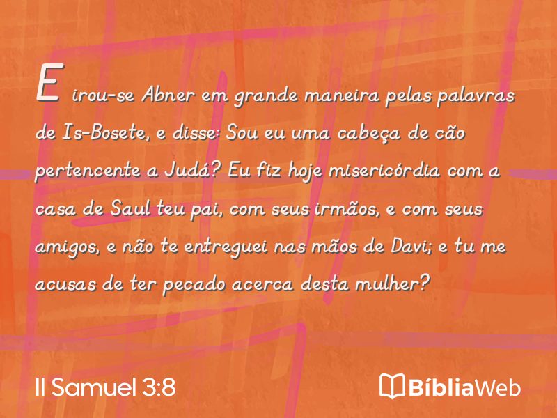 II Samuel 3:8 em imagem para compartilhar