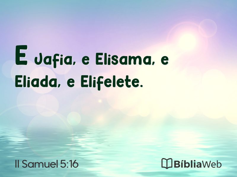 II Samuel 5:16 em imagem para compartilhar