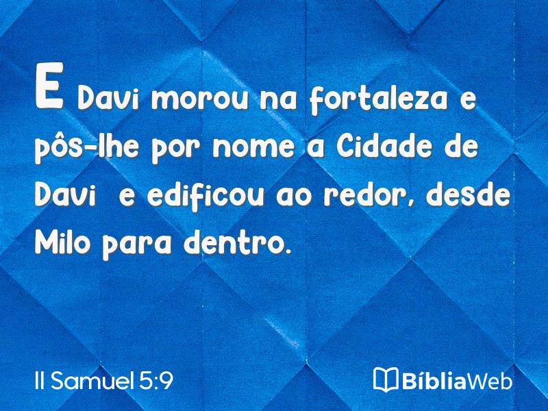 II Samuel 5:9 em imagem para compartilhar