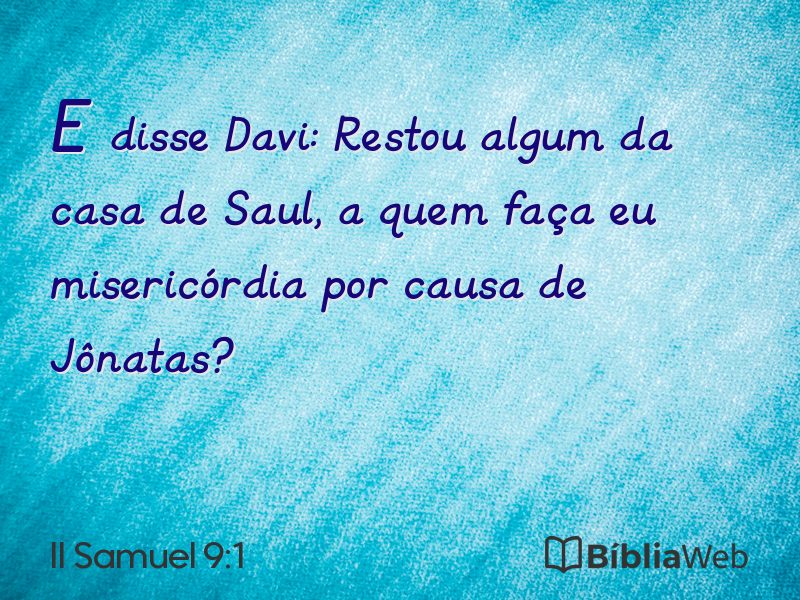 II Samuel 9:1 em imagem para compartilhar