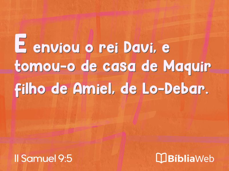II Samuel 9:5 em imagem para compartilhar