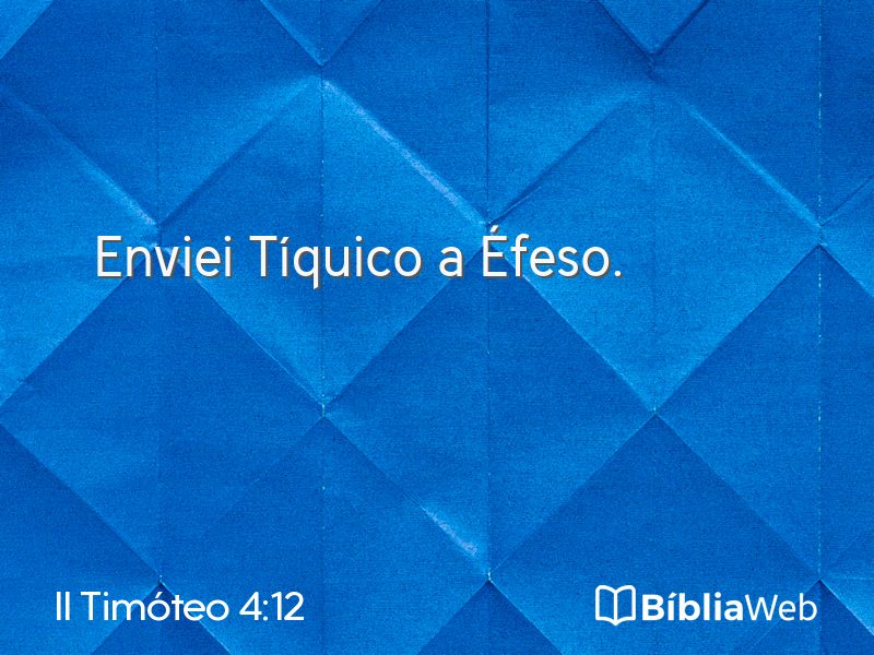 II Timóteo 4:12 em imagem para compartilhar