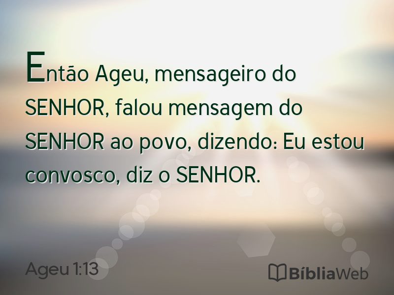 Ageu 1:13 em imagem para compartilhar