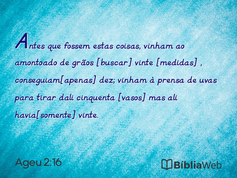 Ageu 2:16 em imagem para compartilhar